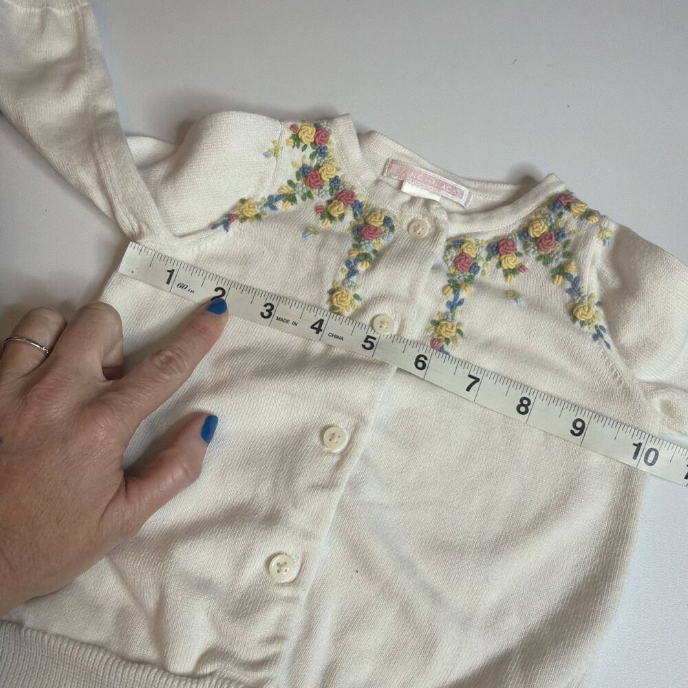 Janie And Jack Girls Embroidered Cotton Sweater & Leggings Set Size 12-18 & 2T - Picture 11 of 15
